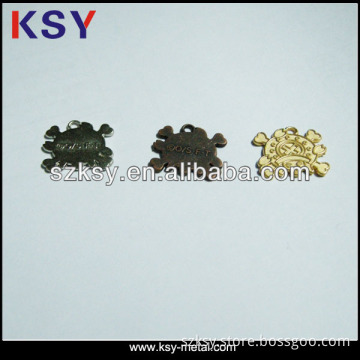 Engraved small custom metal jewelry tags